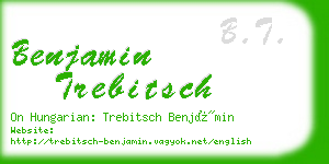 benjamin trebitsch business card